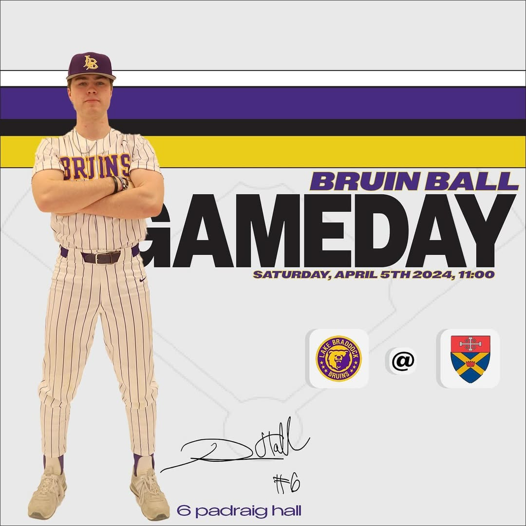 Lake Braddock plays Saturday, April 5th 2024 at 11:00 am EST